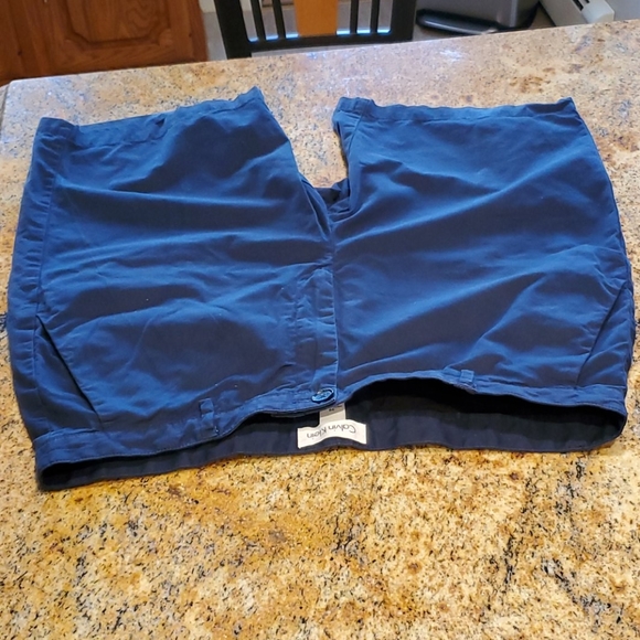 Calvin Klein Solid Straight Leg Chino Shorts - Picture 2 of 12